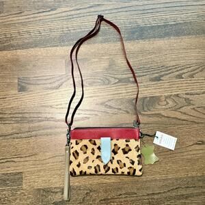 NWT SORUKA Nikki Leather Crossbody & Wristlet Handbag